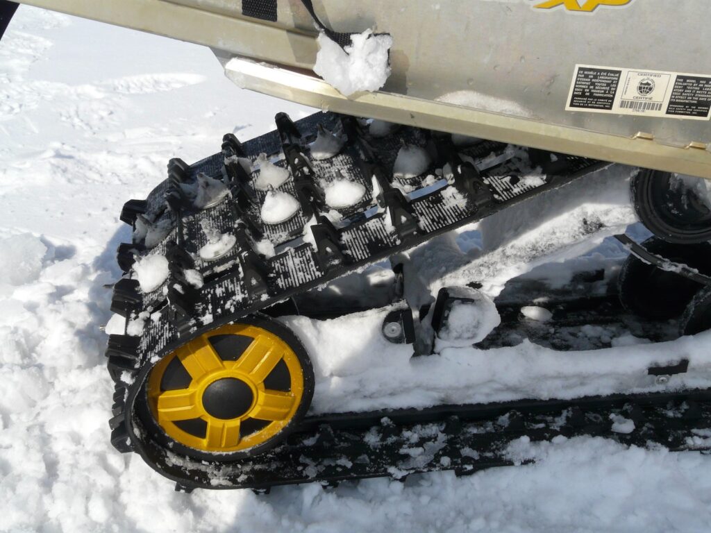 Woodys Traction Studs in my sled track