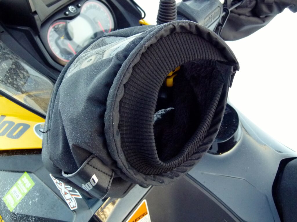 Ski Doo handlebar muffs are among the best hot tips for cold hands