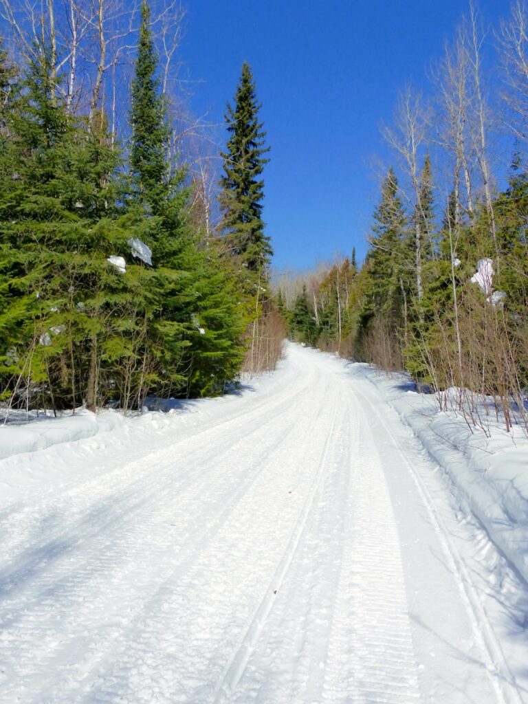 over prepping snowmobile trails