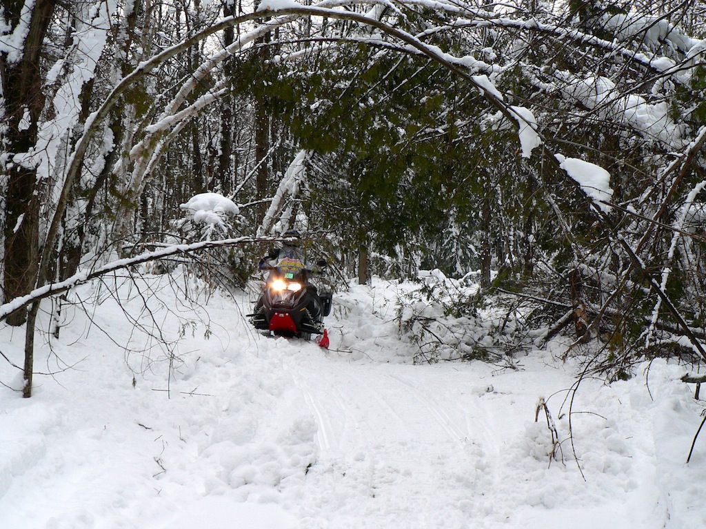  Under Prepping snowmobile trails