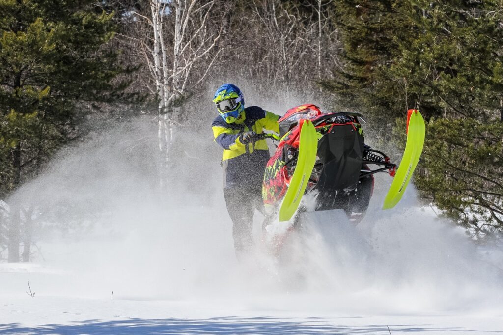 Ski Doo snowmobile backcountry riding