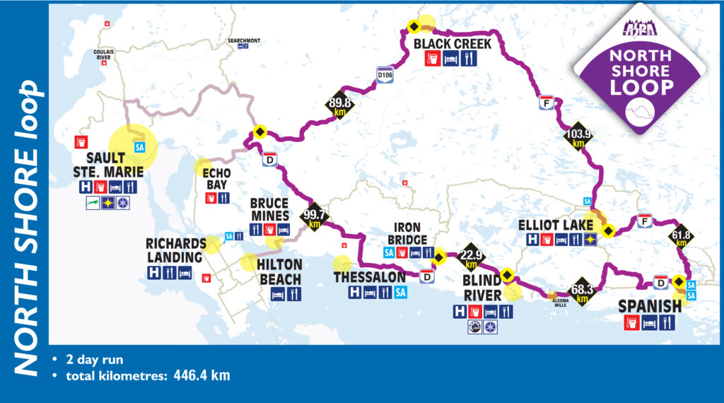 algoma north shore loop map