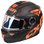 FXR black & orange Fuel Modular best snowmobile helmet