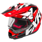 FXR red & white Modular snowmobile helmet