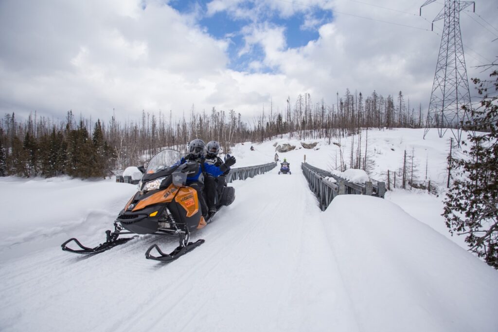 trail riding with passenger on board