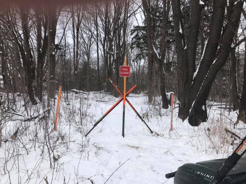 stay in trail unless it's closed