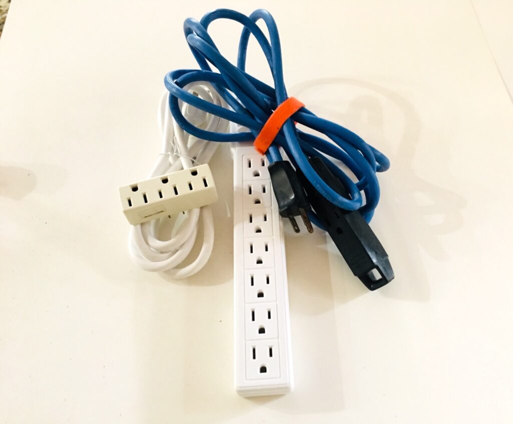 Extension cords help with longer battery life