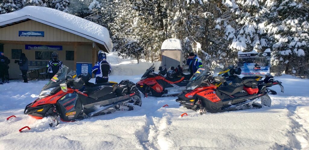 Trailside warm up shelters make it more comfortable to snowmobile Greater Sudbury Region