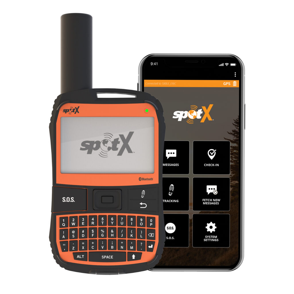SPOT X for snowmobiling pairs with your smart phone via Bluetooth.