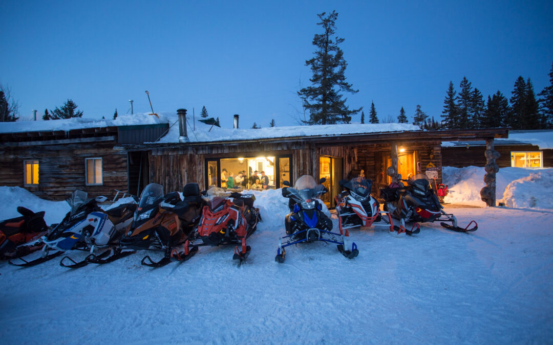 Remote Snowmobile Outpost Halfway Haven