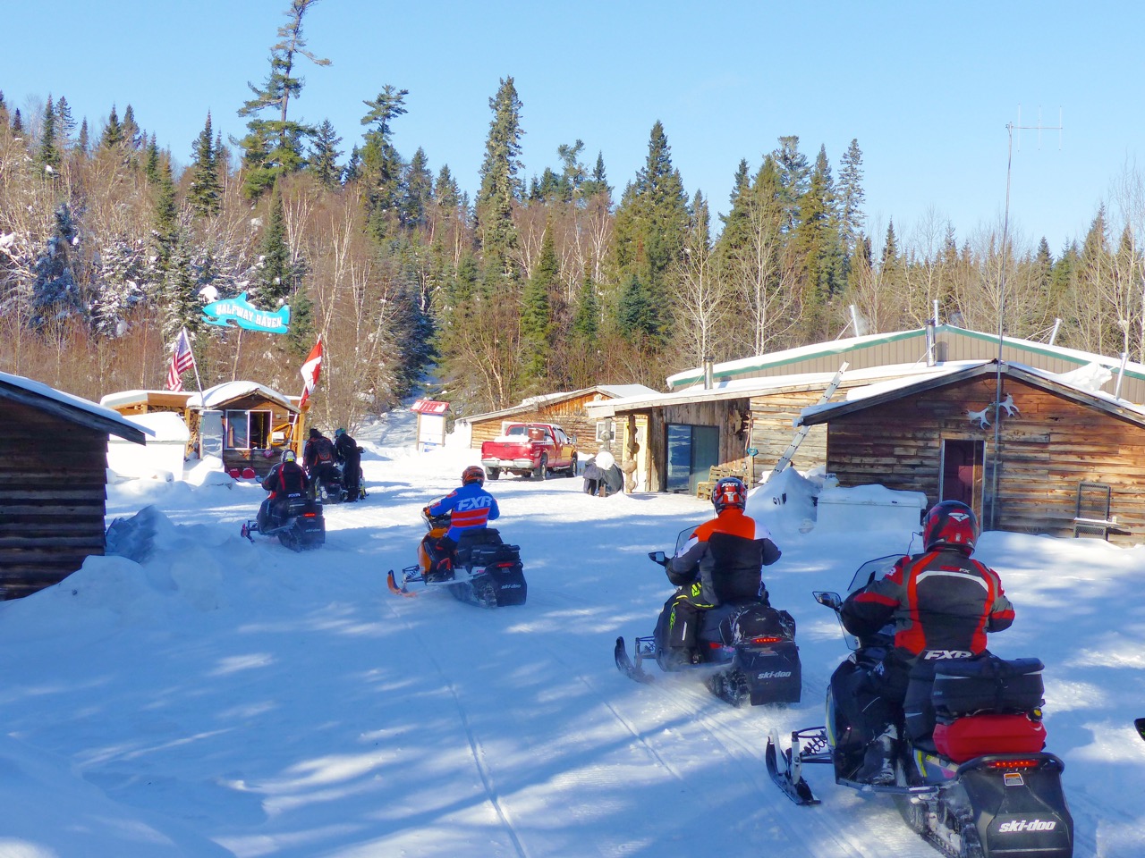 Halfway Haven is a remote snowmobile outpost in Algoma Country.
