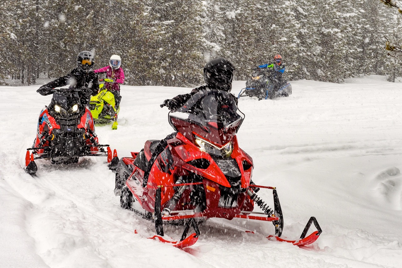 Preventing sled theft means you can ride all winter like this.
