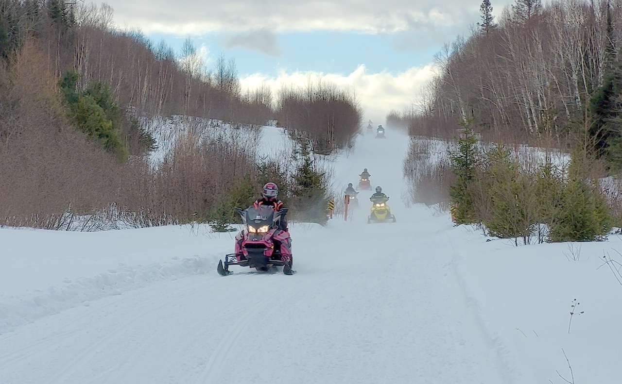 Snowmobile climate change article says trails like this are unsafe & dangerous - does it look that way to you?