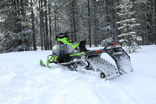 Arctic Cat snowmobiles always look good on the snow!