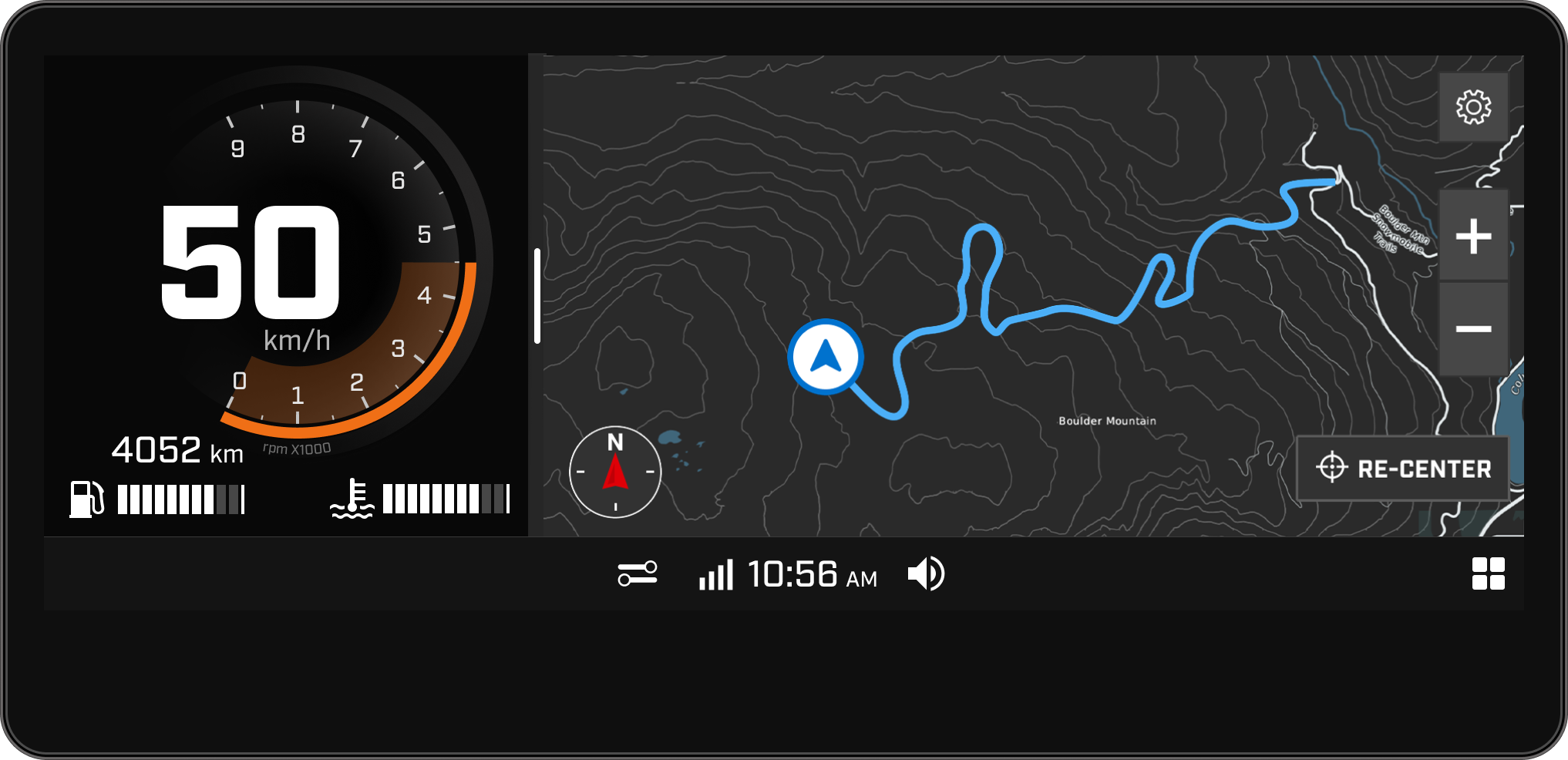 Many 2025 Ski-Doo snowmobiles come with interactive display screens.