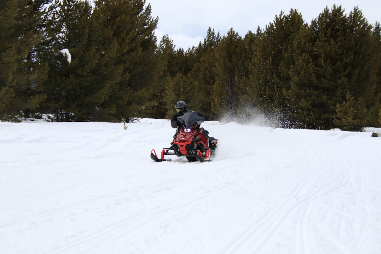 Polaris snowmobiles benefit from Dynamix steering system that monitors ride action and adjusts accordingly. 