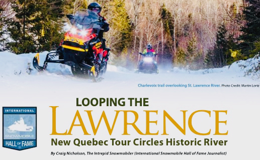 Grand St. Lawrence Snowmobile Tour Article